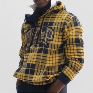 Gap x Dapper Dan Yellow Plaid Hoodie | Medium (M) | Unisex